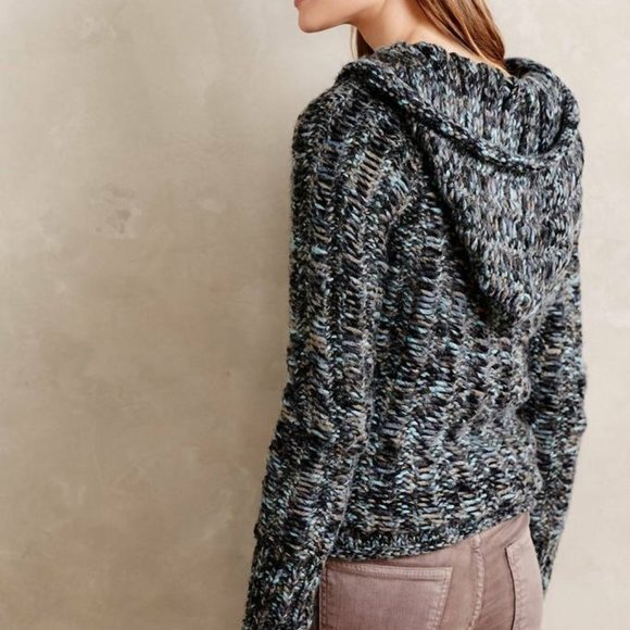 Anthropologie Hand Knit By Dollie Foehn Wool Cardigan - Picture 3 of 14